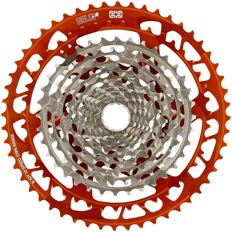 Load image into Gallery viewer, e*thirteen Helix Race Cassette - 12-Speed 9-52t Naranja