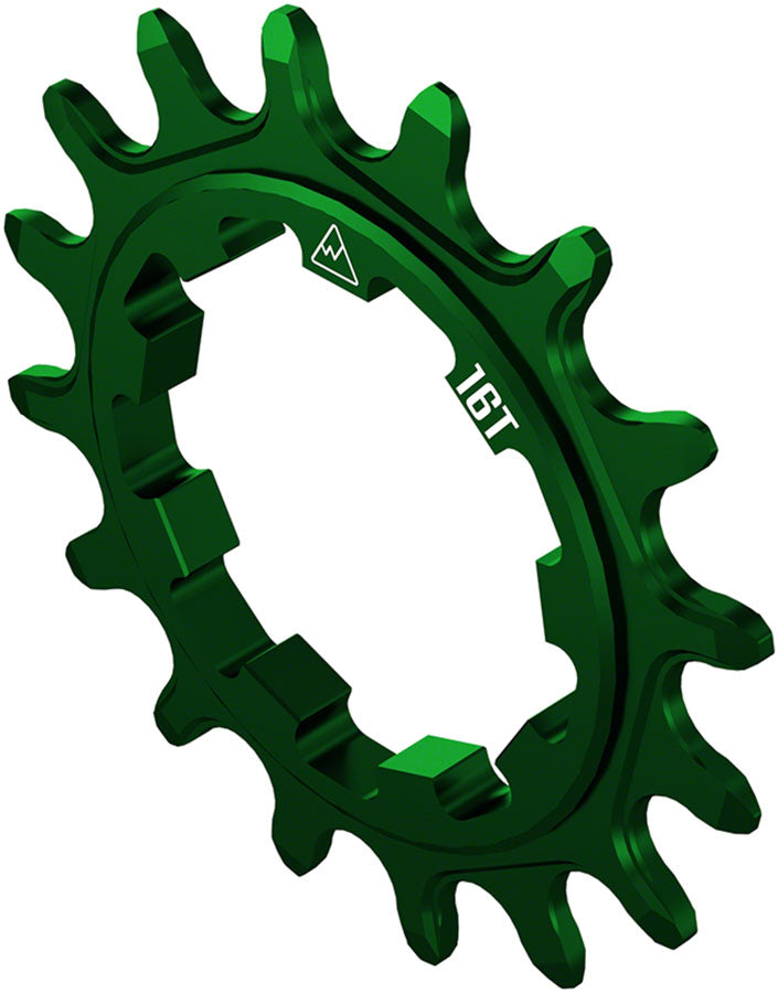 Load image into Gallery viewer, Wheels Manufacturing SOLO-SPEED Cog - 16t Fits SOLO-SPLINE SOLO-XD kits Green