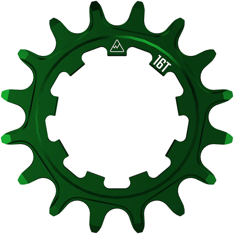 Load image into Gallery viewer, Wheels Manufacturing SOLO-SPEED Cog - 16t Fits SOLO-SPLINE SOLO-XD kits Green
