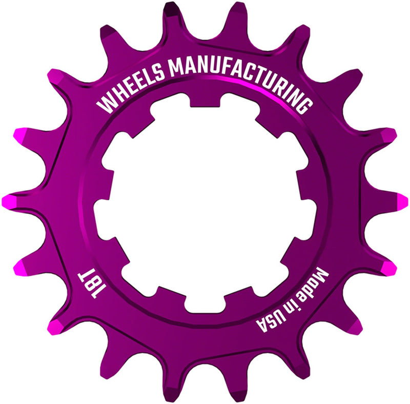 Load image into Gallery viewer, Wheels Manufacturing SOLO-SPEED Cog - 18t Fits SOLO-SPLINE SOLO-XD kits Purple