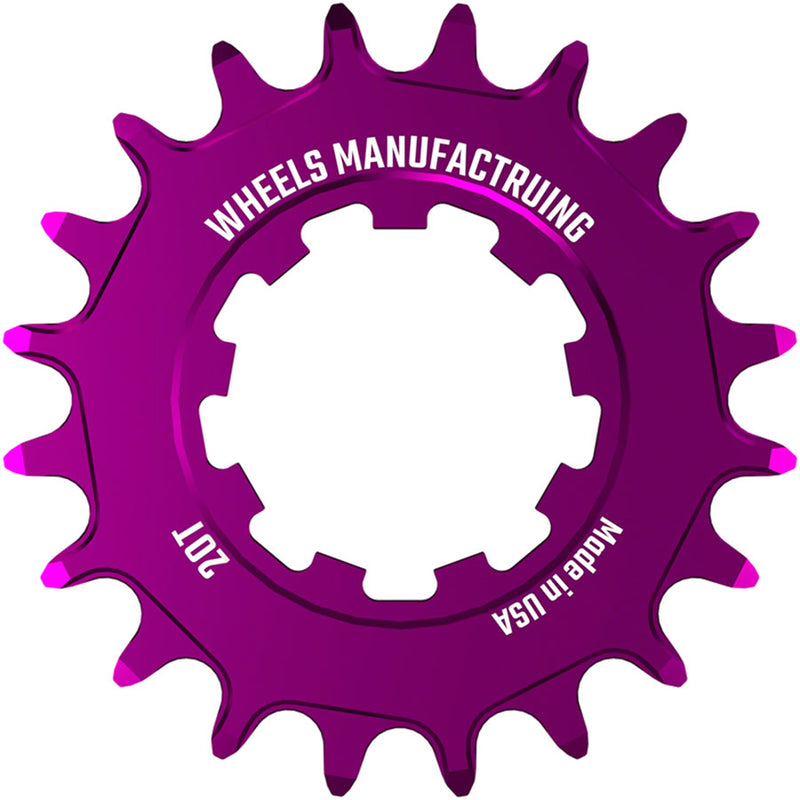 Load image into Gallery viewer, Wheels Manufacturing SOLO-SPEED Cog - 20t Fits SOLO-SPLINE SOLO-XD kits Purple