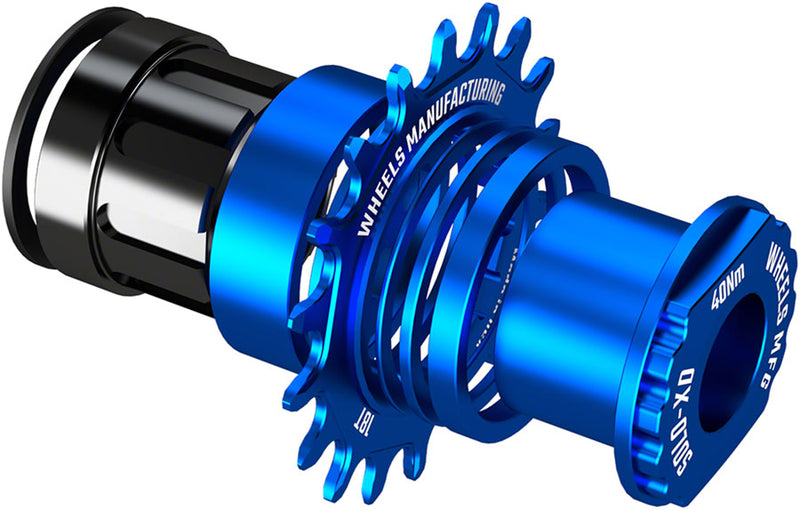 Load image into Gallery viewer, Wheels Manufacturing SOLO-XD XD/XDR Single Speed Conversion Kit - 18t For SRAM XD/XDR Freeubs Blue