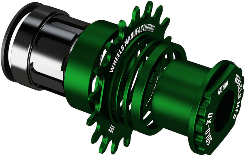 Load image into Gallery viewer, Wheels Manufacturing SOLO-XD XD/XDR Single Speed Conversion Kit - 18t For SRAM XD/XDR Freeubs Green