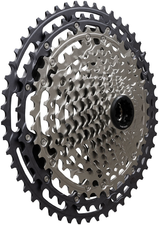 Load image into Gallery viewer, Shimano Deore XT CS-M8200-12 Cassette - 12-Speed 10-51t Hyperglide+ Micro Spline Gray/Silver