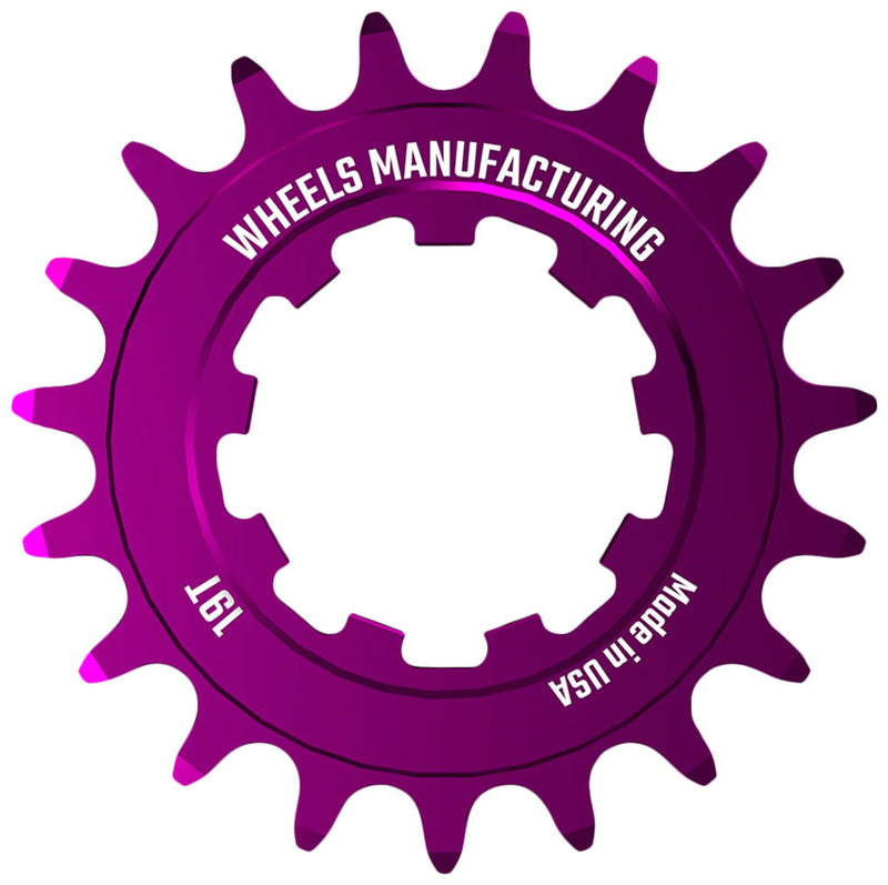 Load image into Gallery viewer, Wheels Manufacturing SOLO-SPEED Cog - 19t Fits SOLO-SPLINE SOLO-XD kits Purple