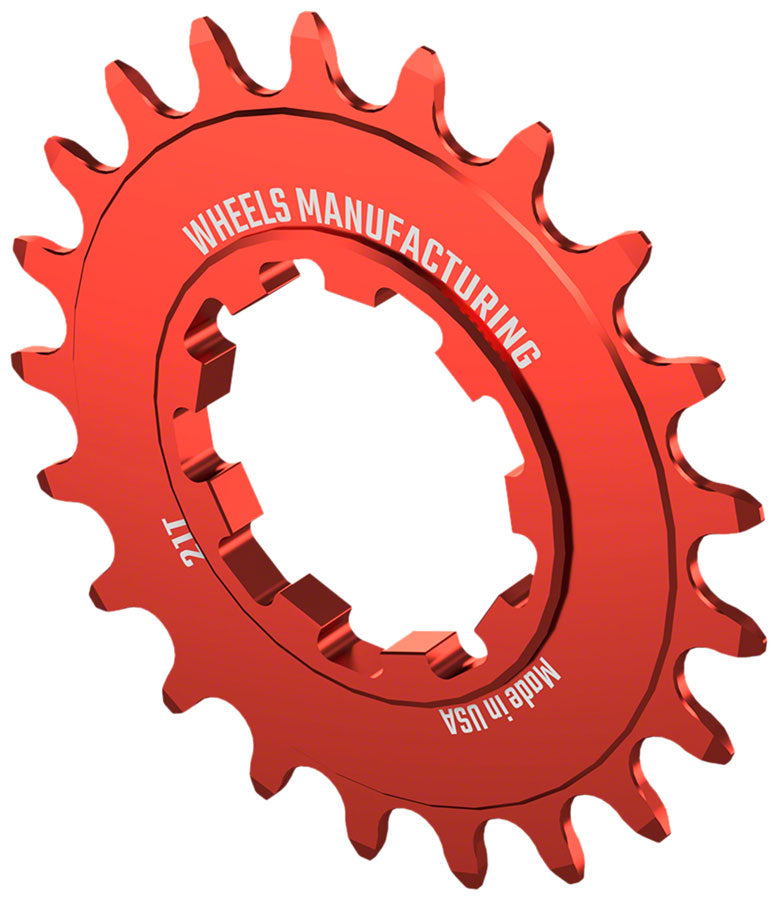 Load image into Gallery viewer, Wheels Manufacturing SOLO-SPEED Cog - 21t Fits SOLO-SPLINE SOLO-XD kits Red