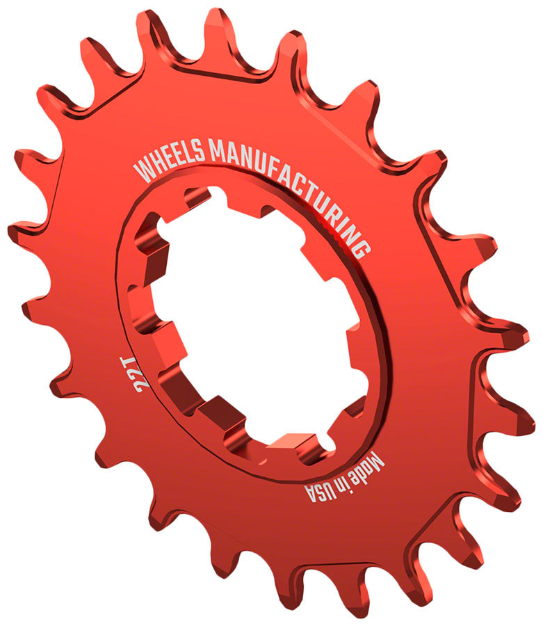 Load image into Gallery viewer, Wheels Manufacturing SOLO-SPEED Cog - 22t Fits SOLO-SPLINE SOLO-XD kits Red