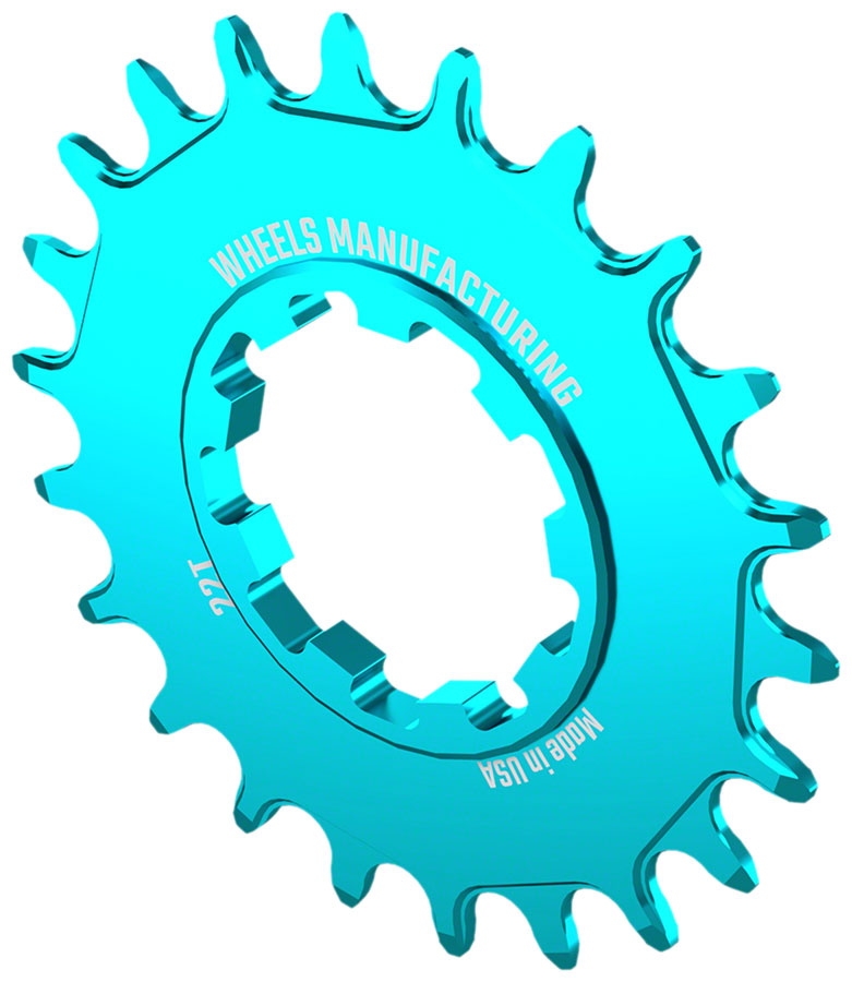 Load image into Gallery viewer, Wheels Manufacturing SOLO-SPEED Cog - 22t Fits SOLO-SPLINE SOLO-XD kits Teal