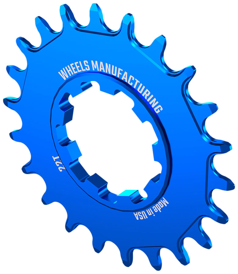 Load image into Gallery viewer, Wheels Manufacturing SOLO-SPEED Cog - 22t Fits SOLO-SPLINE SOLO-XD kits Blue
