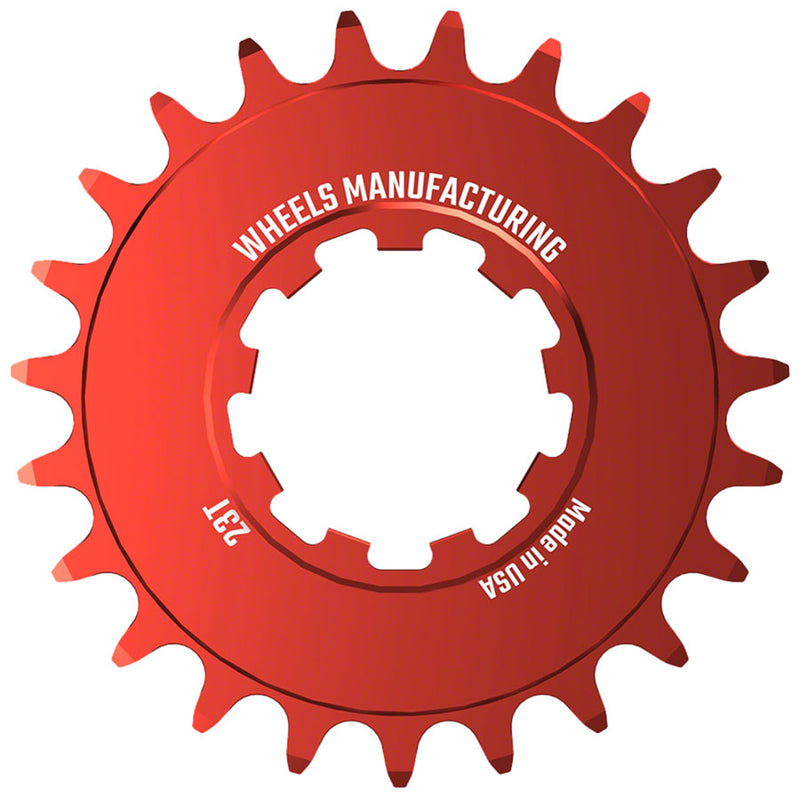 Load image into Gallery viewer, Wheels Manufacturing SOLO-SPEED Cog - 23t Fits SOLO-SPLINE SOLO-XD kits Red