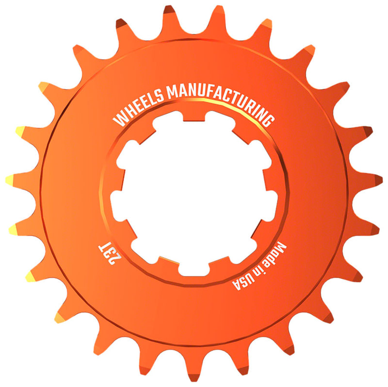 Load image into Gallery viewer, Wheels Manufacturing SOLO-SPEED Cog - 23t Fits SOLO-SPLINE SOLO-XD kits Orange