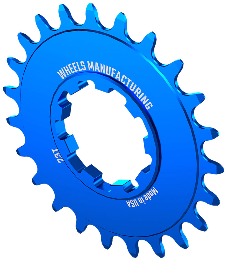 Load image into Gallery viewer, Wheels Manufacturing SOLO-SPEED Cog - 23t Fits SOLO-SPLINE SOLO-XD kits Blue