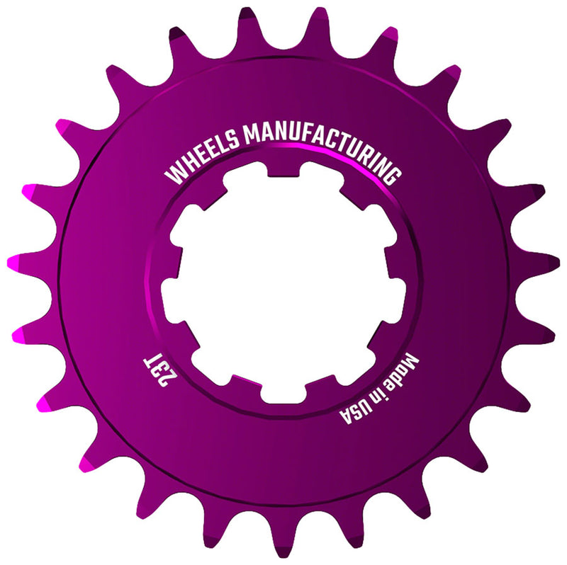 Load image into Gallery viewer, Wheels Manufacturing SOLO-SPEED Cog - 23t Fits SOLO-SPLINE SOLO-XD kits Purple
