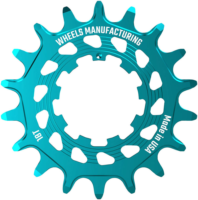 Load image into Gallery viewer, Wheels Manufacturing SOLO HG Cog - 18t Fits SOLO-HG Kits Teal