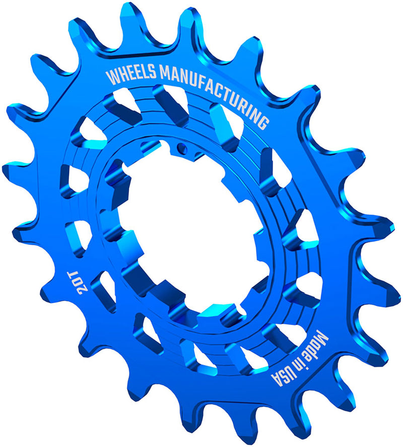 Load image into Gallery viewer, Wheels Manufacturing SOLO HG Cog - 20t Fits SOLO-HG Kits Blue