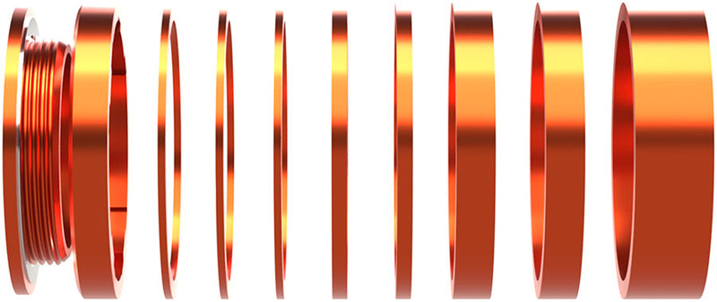 Load image into Gallery viewer, Wheels Manufacturing SOLO-HG Single Speed Conversion Kit - For HG Style Hubs Orange