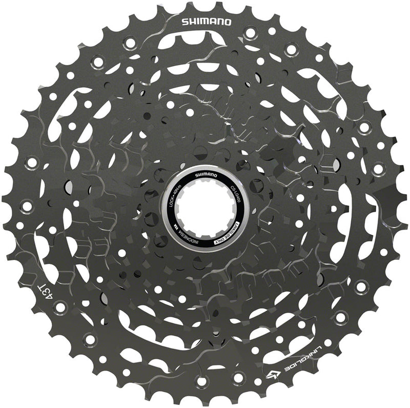 Load image into Gallery viewer, Shimano CUES CS-LG400-10 Cassette - 10 Speed 11-43t LINKGLIDE Black