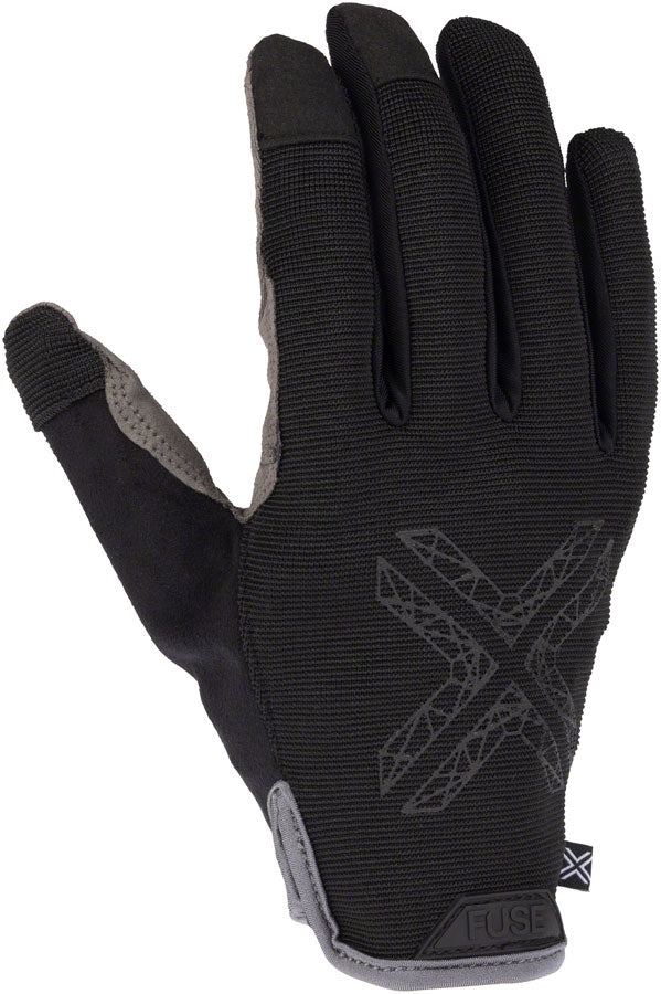 Load image into Gallery viewer, FUSE Stealth Gloves - Black Full Finger Small