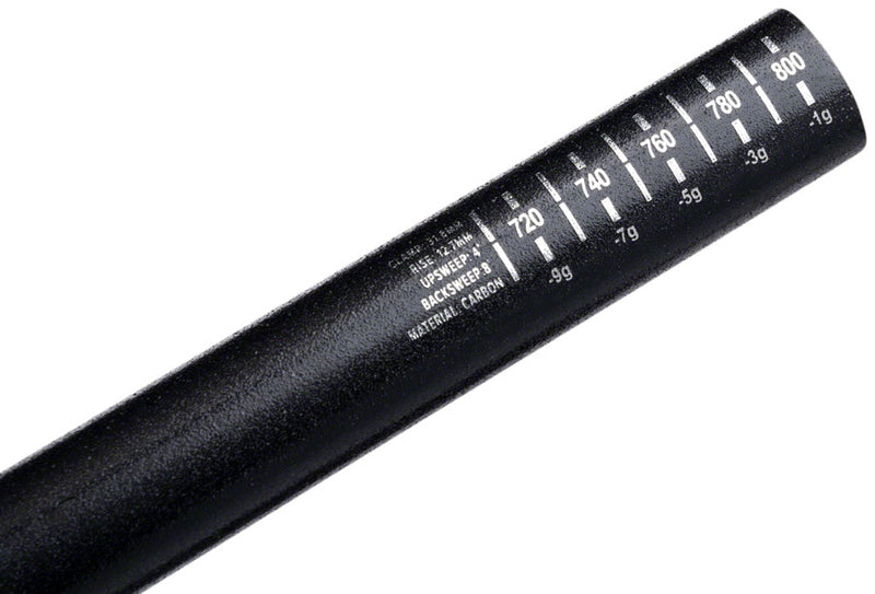 Load image into Gallery viewer, ProTaper C12 Handlebar - 810mm 12mm Rise 31.8mm Carbon Polish Black/Chrome