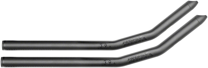Load image into Gallery viewer, Profile Design 39a Aluminum Aerobar Extensions - Aluminum 400mm Black