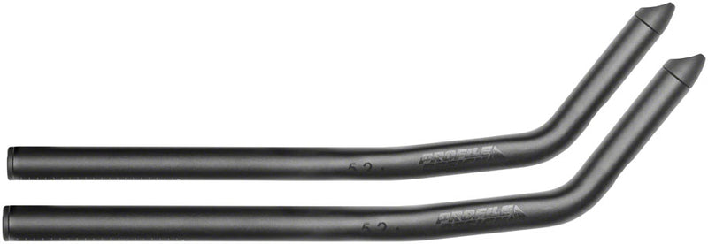 Load image into Gallery viewer, Profile Design 52a Aluminum Aerobar Extensions - Aluminum 400mm Black