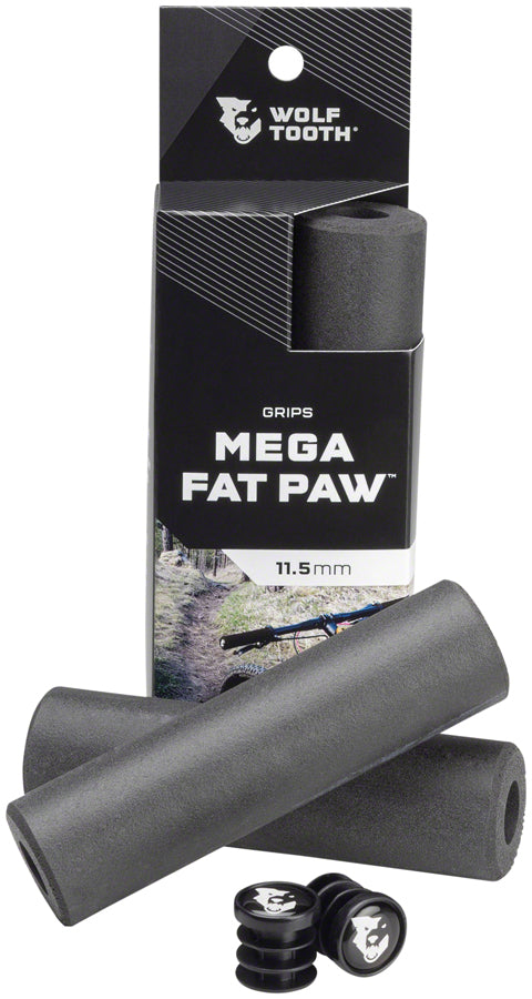 Load image into Gallery viewer, Wolf Tooth Mega Fat Paw Grips - Black