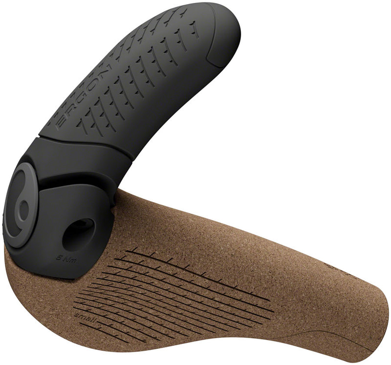 Load image into Gallery viewer, Ergon GP3 Evo BioKork Grips - Lock-On Small Black/Tan