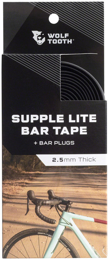 Load image into Gallery viewer, Wolf Tooth Supple Lite Bar Tape - Black