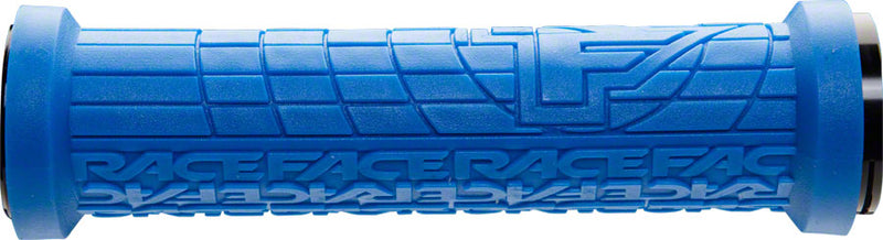 Load image into Gallery viewer, RaceFace Grippler Grips - Blue Lock-On 33mm
