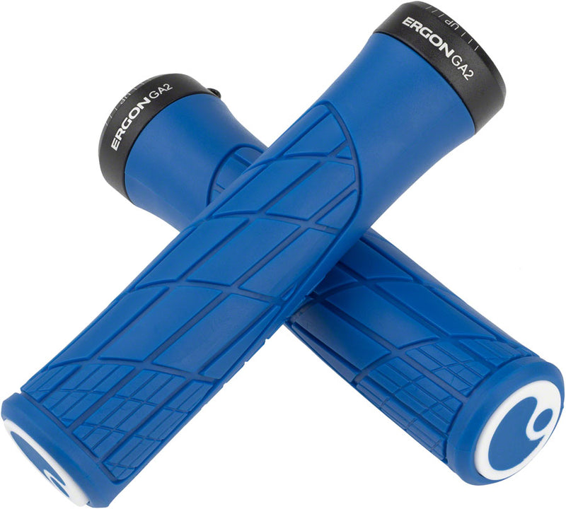 Load image into Gallery viewer, Ergon GA2 Grips - Midsummer Blue Lock-On