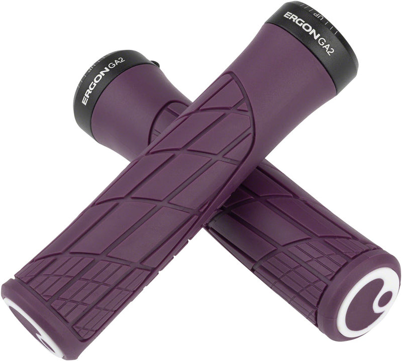 Load image into Gallery viewer, Ergon GA2 Grips - Purple Reign Lock-On