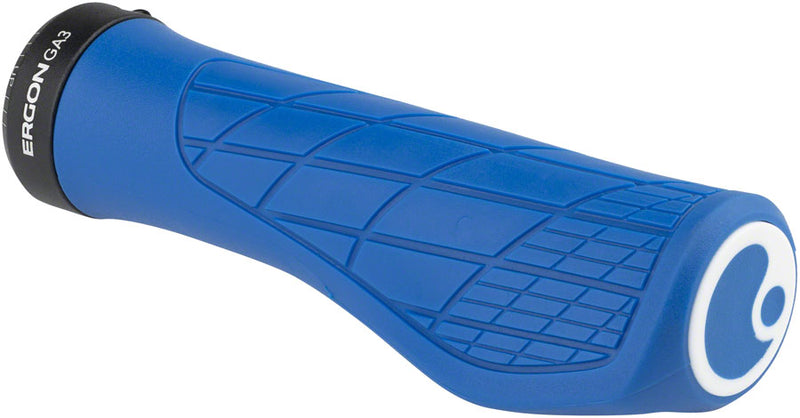 Load image into Gallery viewer, Ergon GA3 Grips - Midsummer Blue Lock-On Small