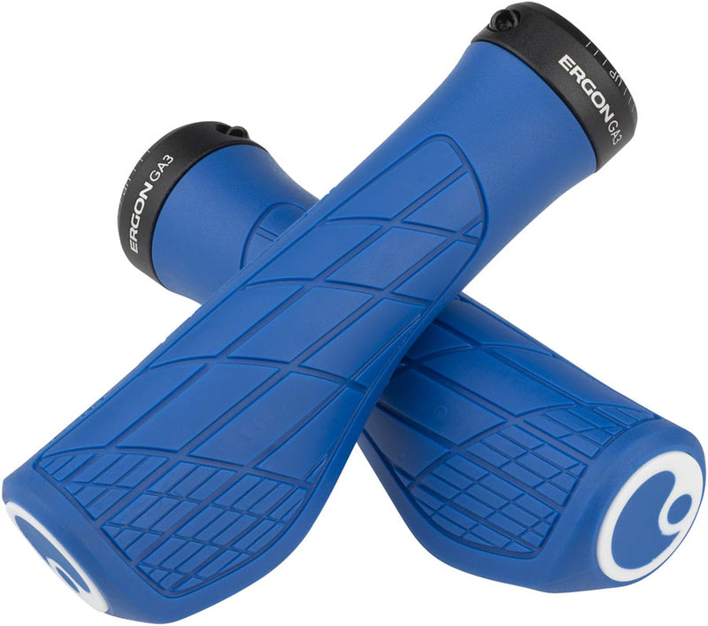Load image into Gallery viewer, Ergon GA3 Grips - Midsummer Blue Lock-On Small