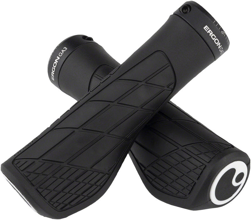 Load image into Gallery viewer, Ergon GA3 Grips - Black Lock-On Large