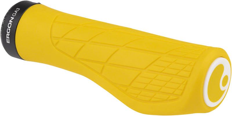 Load image into Gallery viewer, Ergon GA3 Grips - Yellow Mellow Lock-On Large