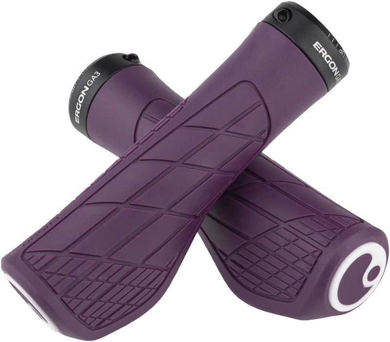 Load image into Gallery viewer, Ergon GA3 Grips - Purple Reign Lock-On Large