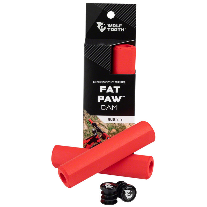 Load image into Gallery viewer, Wolf Tooth Fat Paw Cam Grips - Red