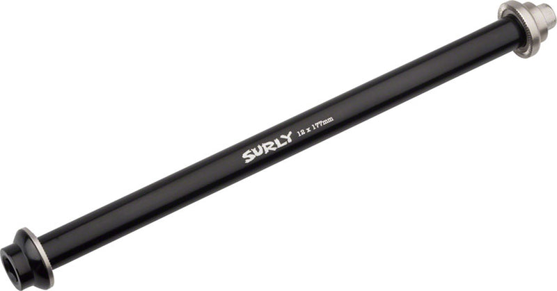 Load image into Gallery viewer, Surly Rear Thru-Axle - 12x177 mm Stainless Black