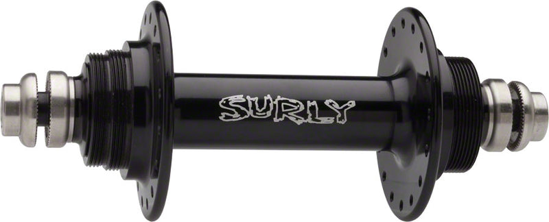 Load image into Gallery viewer, Surly Ultra New Rear Hub - Threaded x 130mm Rim Brake Fixed/Free Black 32H