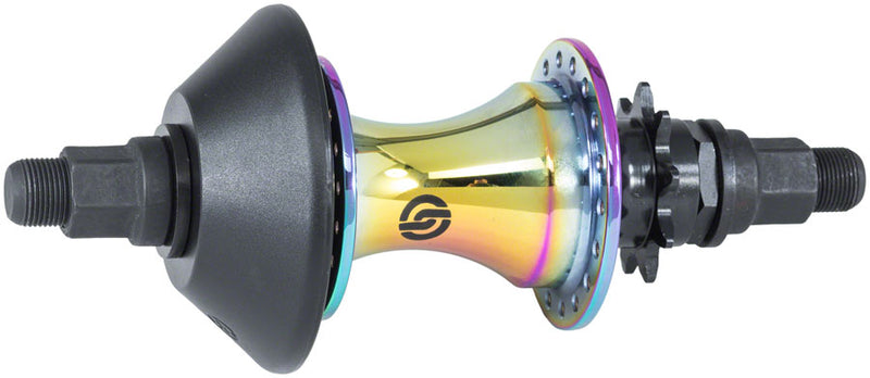 Load image into Gallery viewer, Salt EX Rear Hub - 14mm 36H Cassette RHD Oil Slick