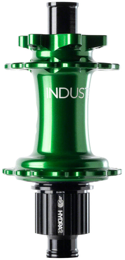 Load image into Gallery viewer, Industry Nine Hydra 2 Classic Rear Hub - 12 x 148mm 6-Bolt Micro Spline Green 28H