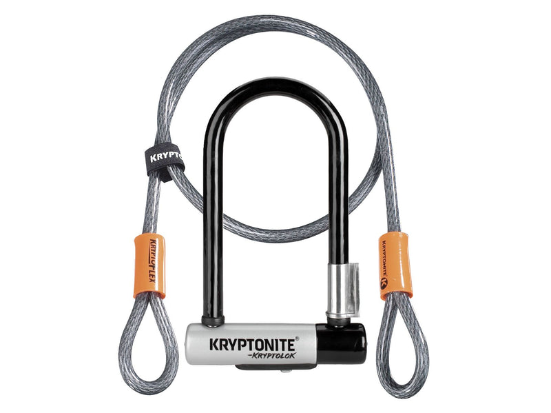 Load image into Gallery viewer, Kryptonite KryptoLok U-Lock - 3.25 x 7" Keyed BLK Includes 4' cable bracket