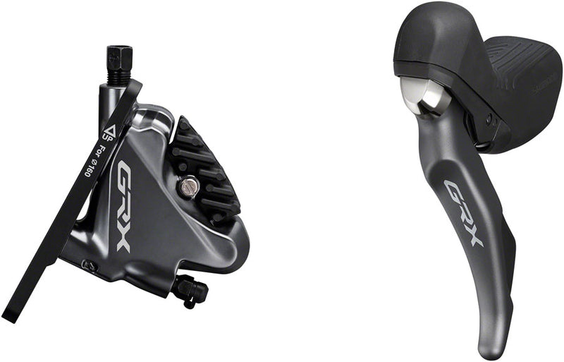 Load image into Gallery viewer, Shimano GRX ST-RX810 Shifter/Brake Lever BR-RX810 Hydraulic Disc Brake Caliper - Left/Front 2x Flat Mount Caliper