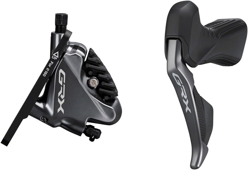 Load image into Gallery viewer, Shimano GRX ST-RX815 2 x 11-Speed Di2 Left Drop-Bar Shifter/Hydraulic Brake Lever BR-RX810 Flat Mount Caliper Pre-Bled 1000mm Hose