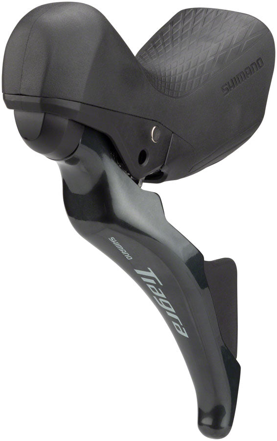 Load image into Gallery viewer, Shimano Tiagra ST-4725/BR-4770 Mechanical Shift/Hydraulic Brake Lever Caliper - Front Flat Mount Finned Resin Pads BLK