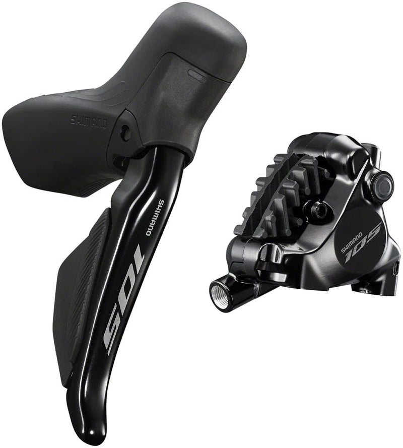 Load image into Gallery viewer, Shimano 105 ST-R7170-RE Di2 Shift/Brake Lever BR-R7170 Hydraulic Disc Brake Caliper - Rear 12-Speed Flat Mount BLK