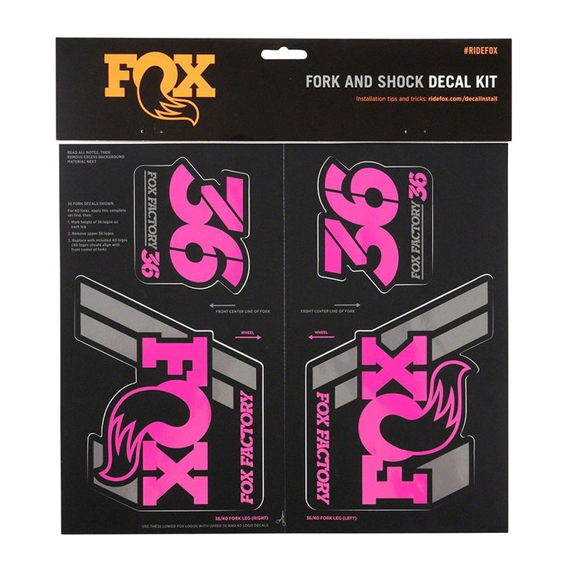 Load image into Gallery viewer, FOX Heritage Decal Kit for Forks and Shocks Pink
