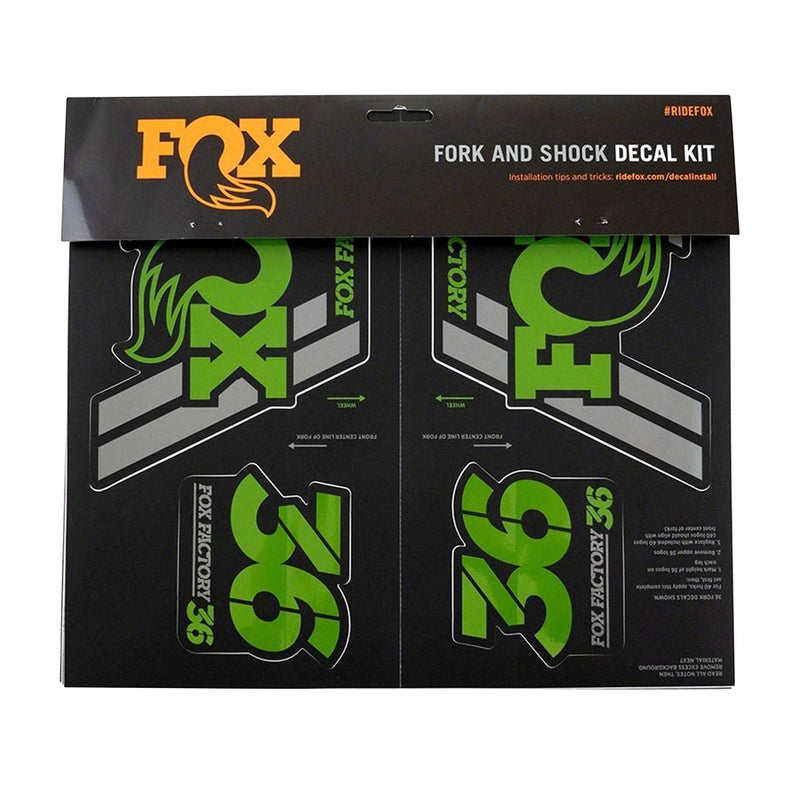Load image into Gallery viewer, FOX Heritage Decal Kit for Forks and Shocks Green