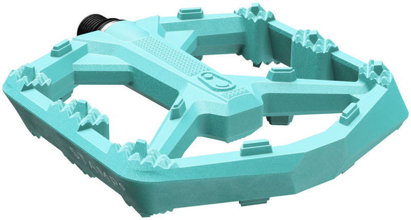 Load image into Gallery viewer, Crankbrothers Stamp 0 Pedals - Platform Composite 9/16" Turquoise Large