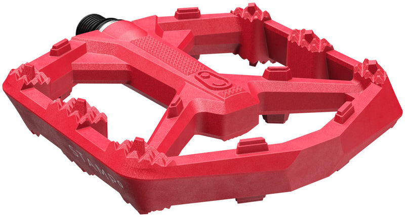 Load image into Gallery viewer, Crankbrothers Stamp 0 Pedals - Platform Composite 9/16" Bright Red Large